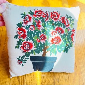 Vintage Retro Floral Handmade Throw Accent Pillow